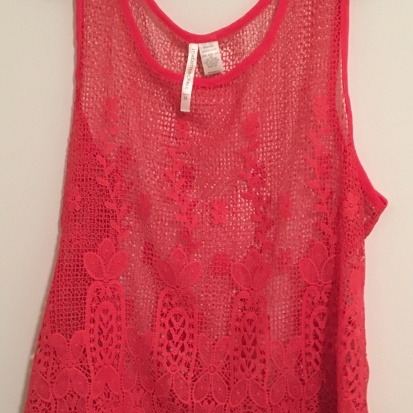 Red Crochet Tank - Picture 2 of 6